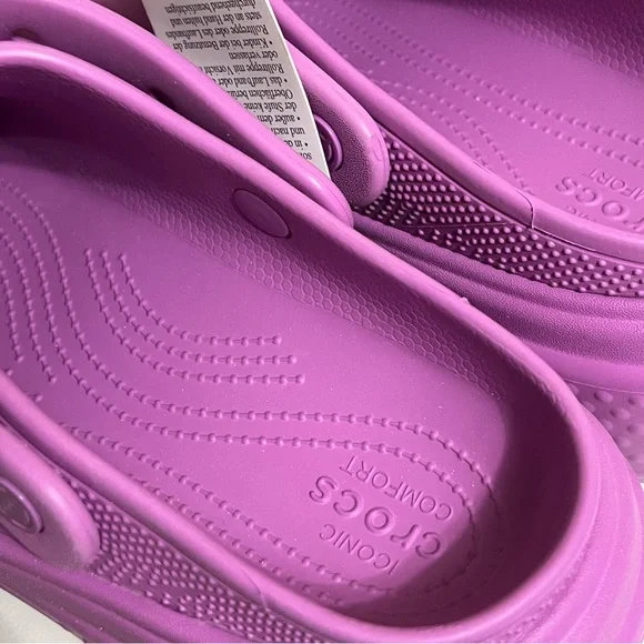 Crocs Purple Platform Clogs Shoe Size 11 New - Picture 8 of 9